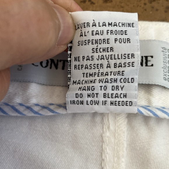 Contemporaine by Simons white nautical, sailor wide leg summer pants! Size 10 - Picture 11 of 13